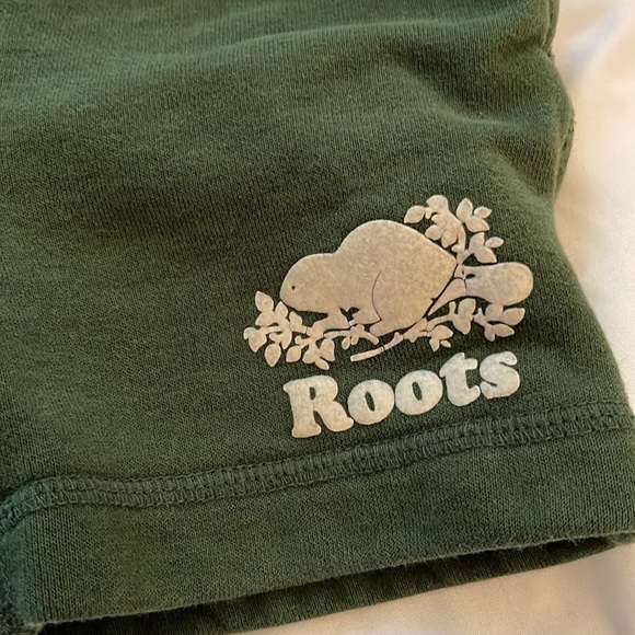 Roots baby and roots kids shorts in green - Picture 2 of 7